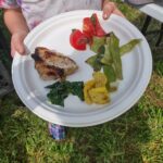 Plate of healthy food